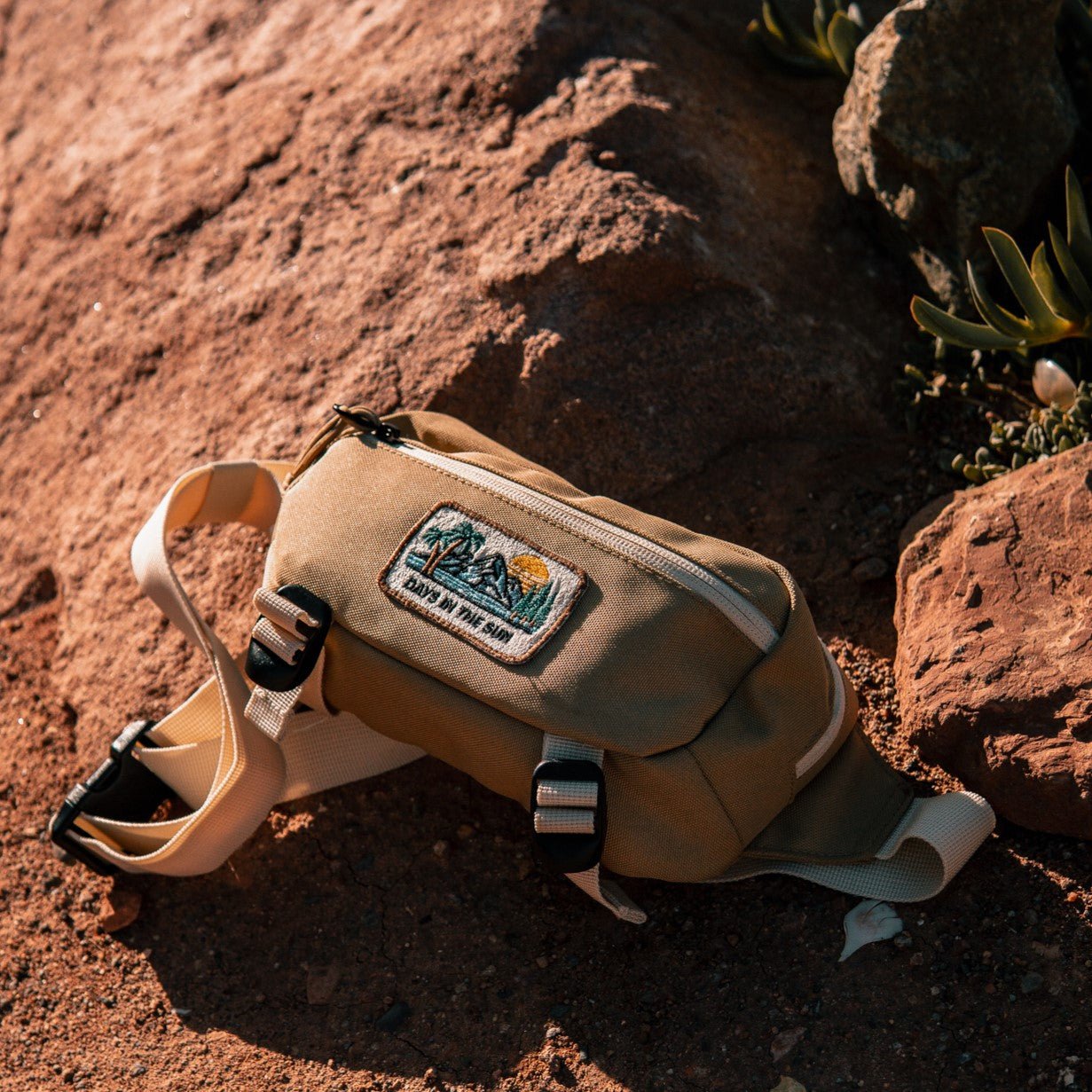 Recycled "Ramble" Hip Bag - Sand