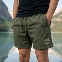 Recycled "Sun Chaser" Shorts - Olive Green
