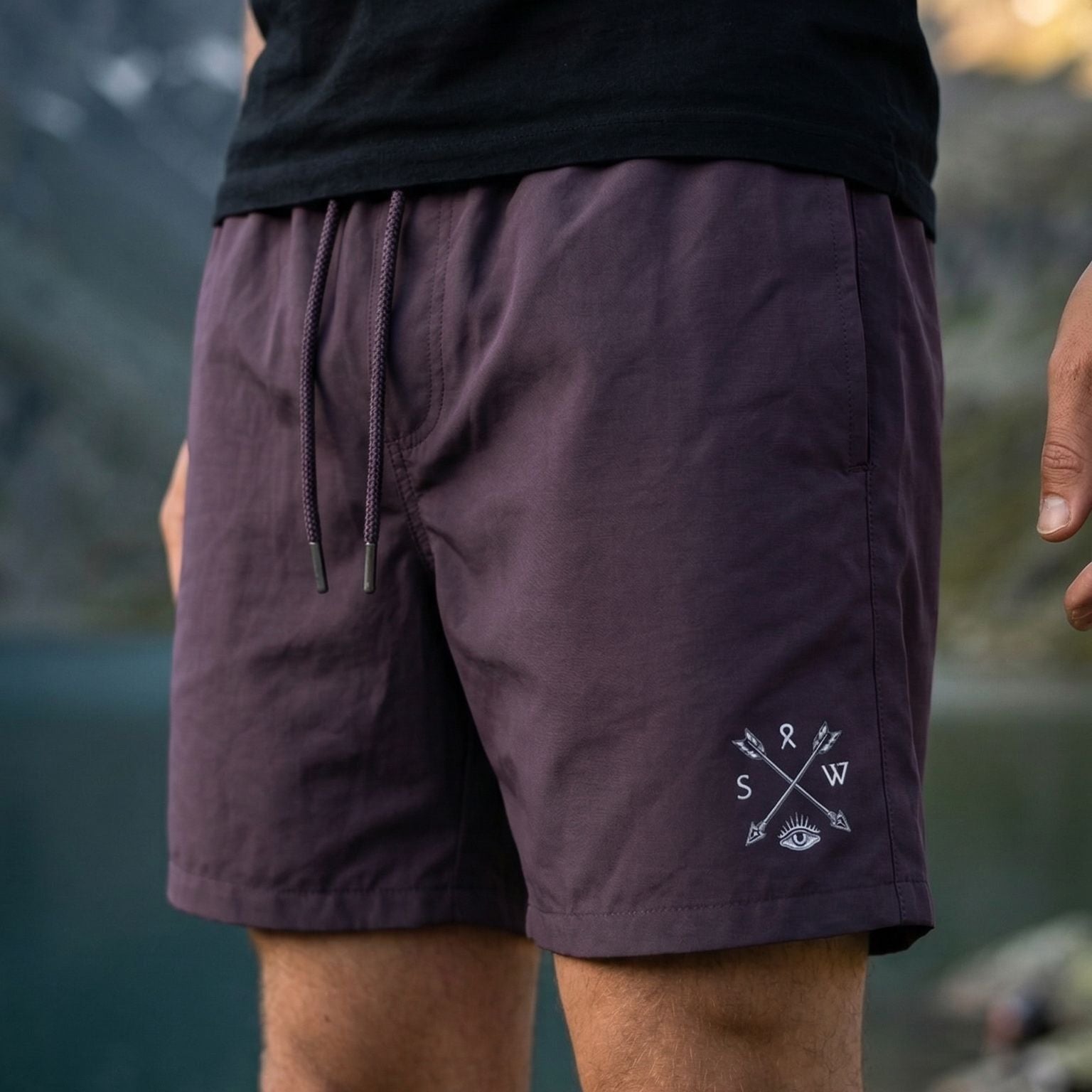 Recycled "Sun Chaser" Shorts - Purple