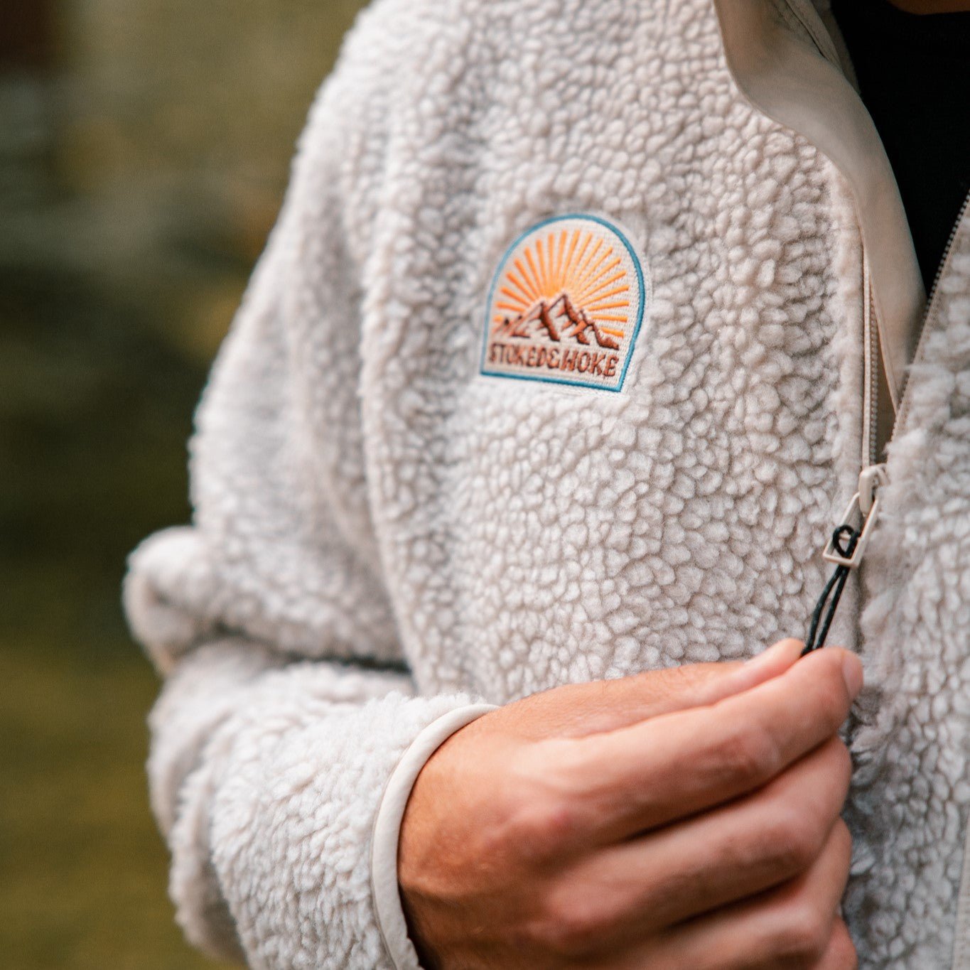 Recycled "Sunrise" Sherpa Fleece Jacket