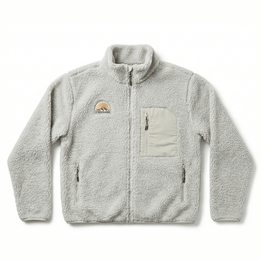 Recycled "Sunrise" Sherpa Fleece Jacket