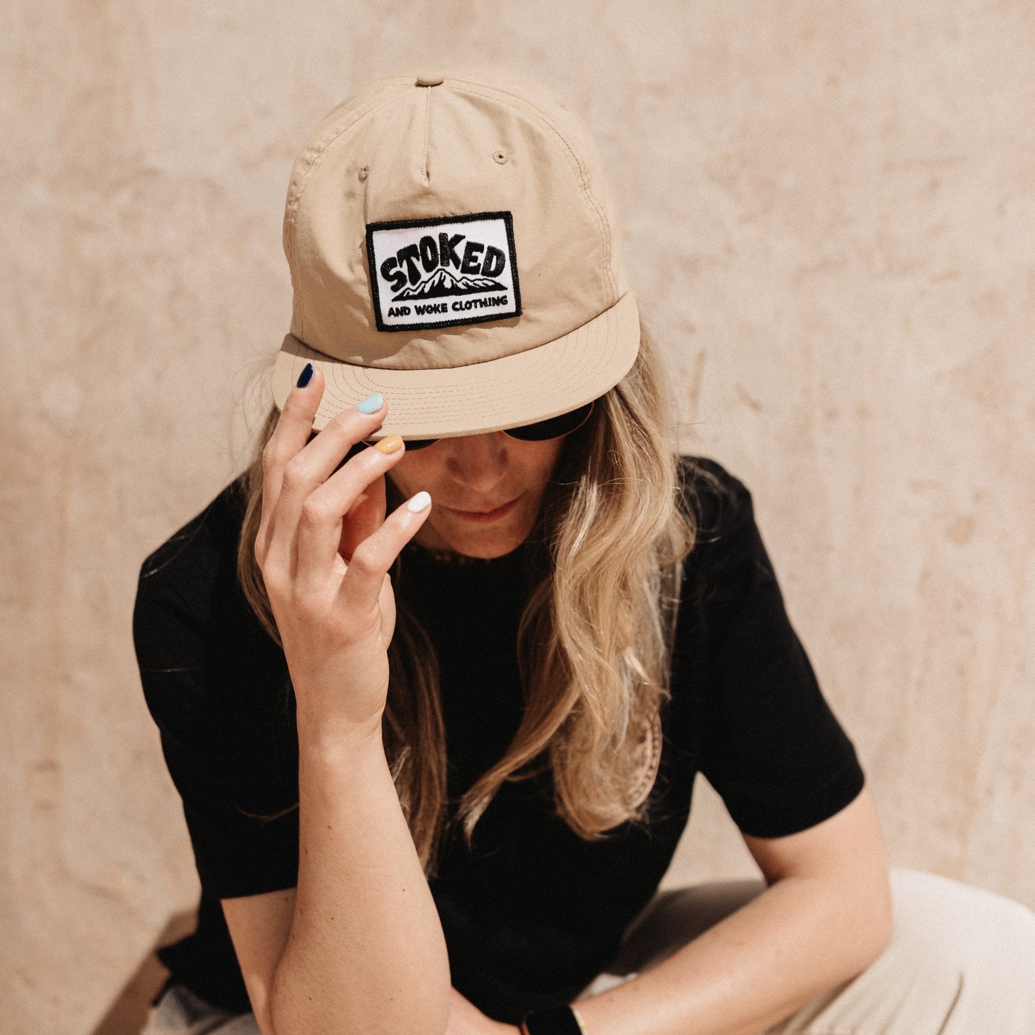 Recycled "Tan" Hikers Cap