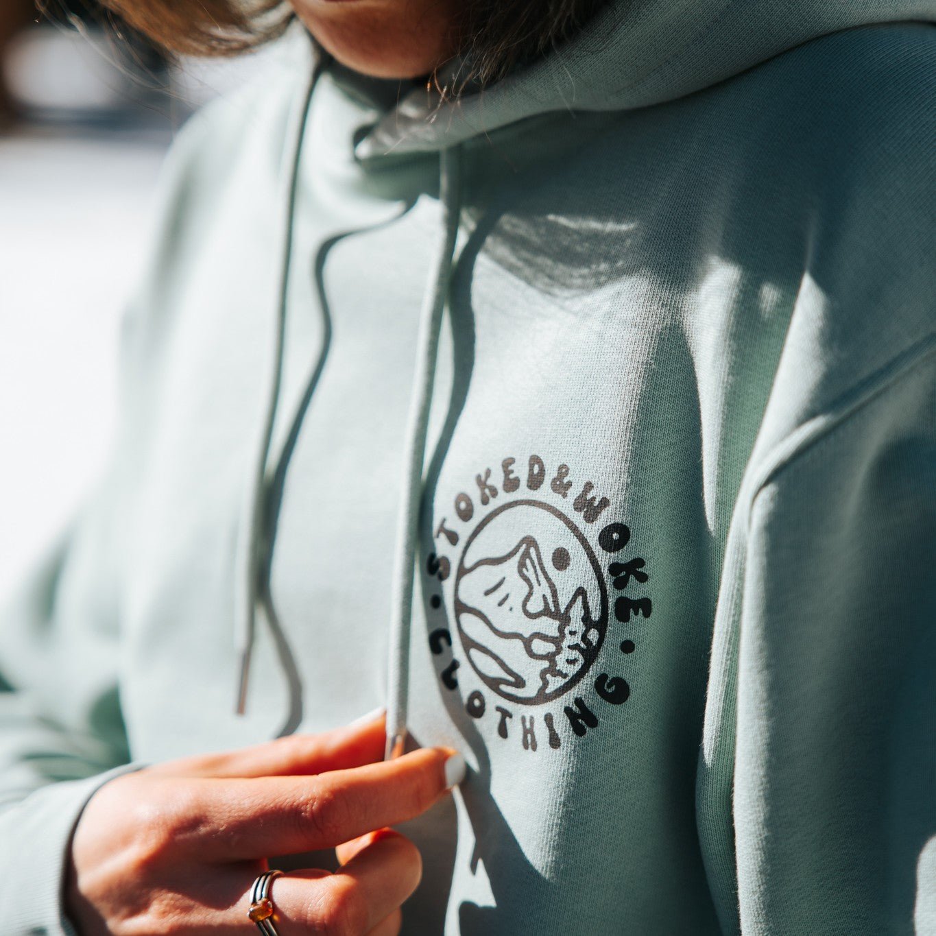 Sage Green  "Lost and not Bothered" Hoodie